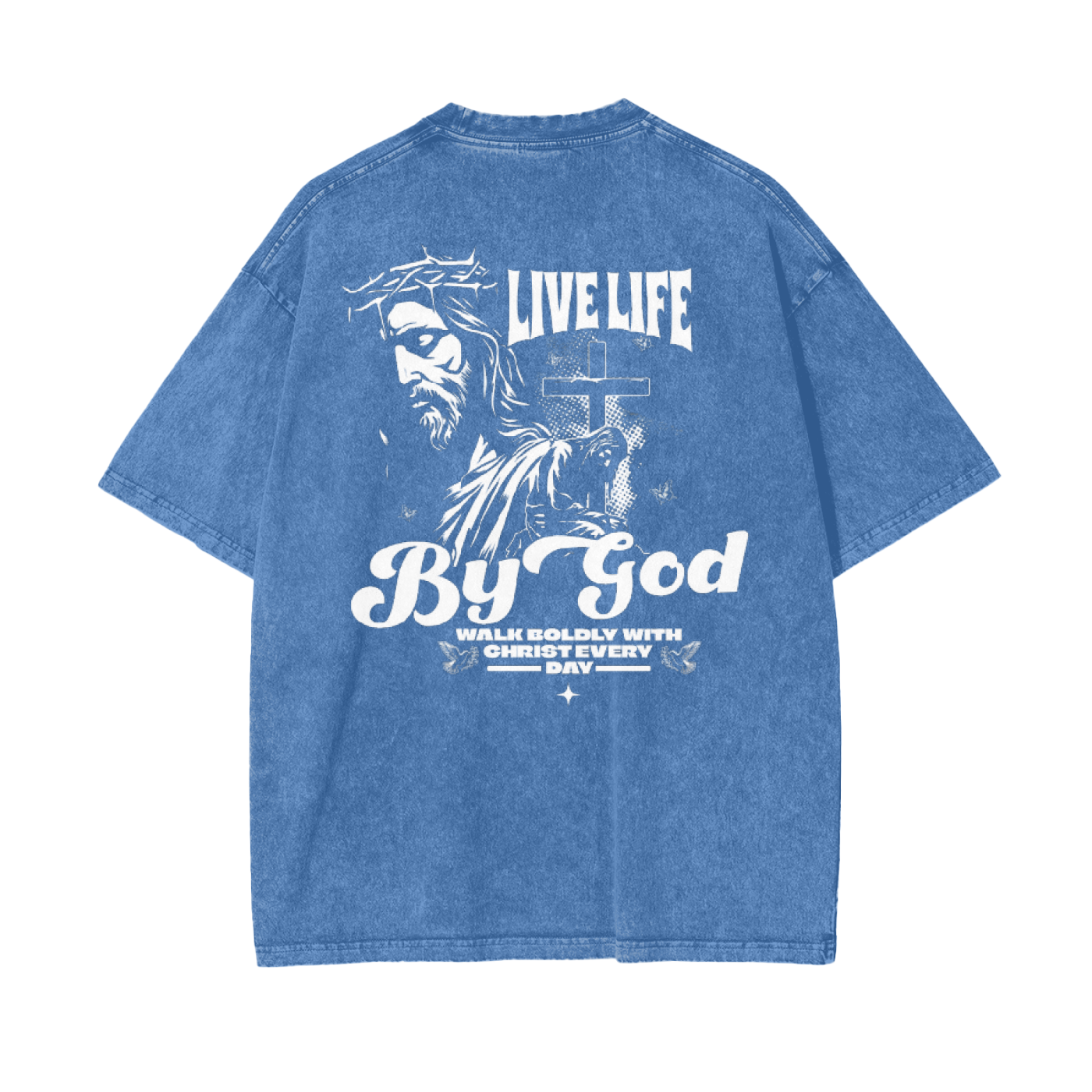 Grizzly "Live Life By God" Washed Shirt