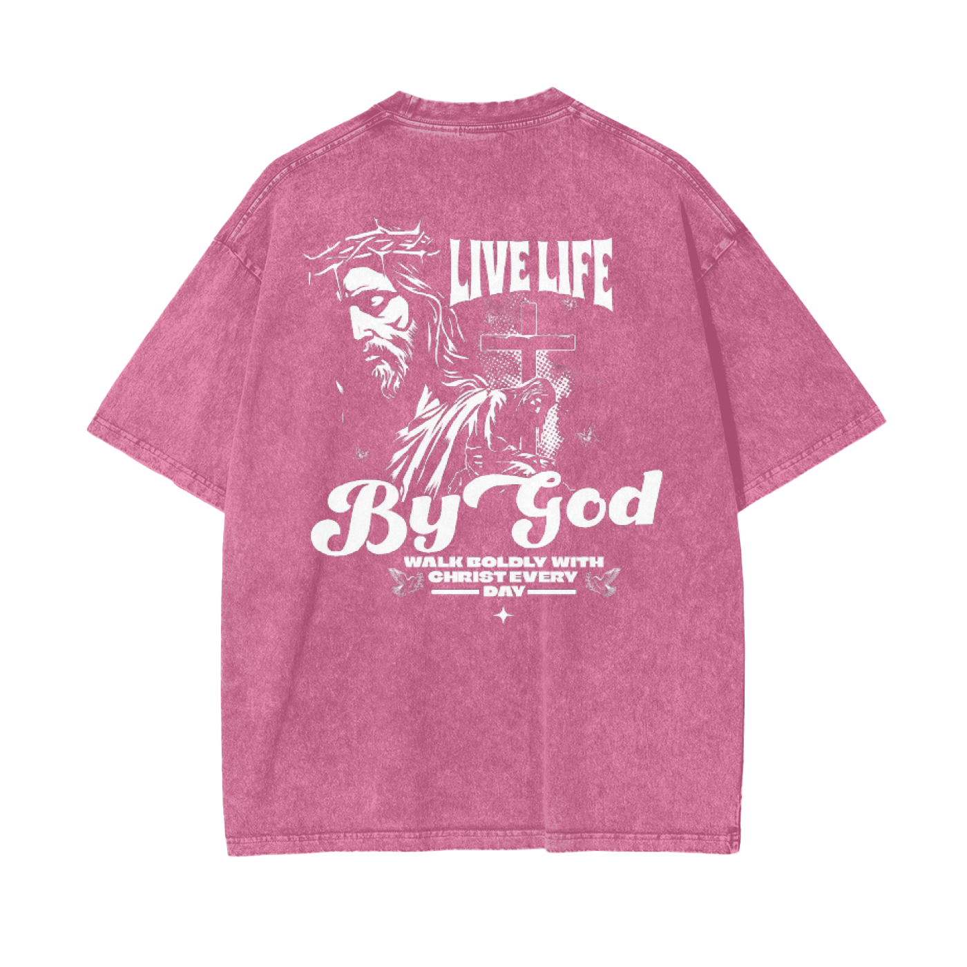 Grizzly "Live Life By God" Washed Shirt