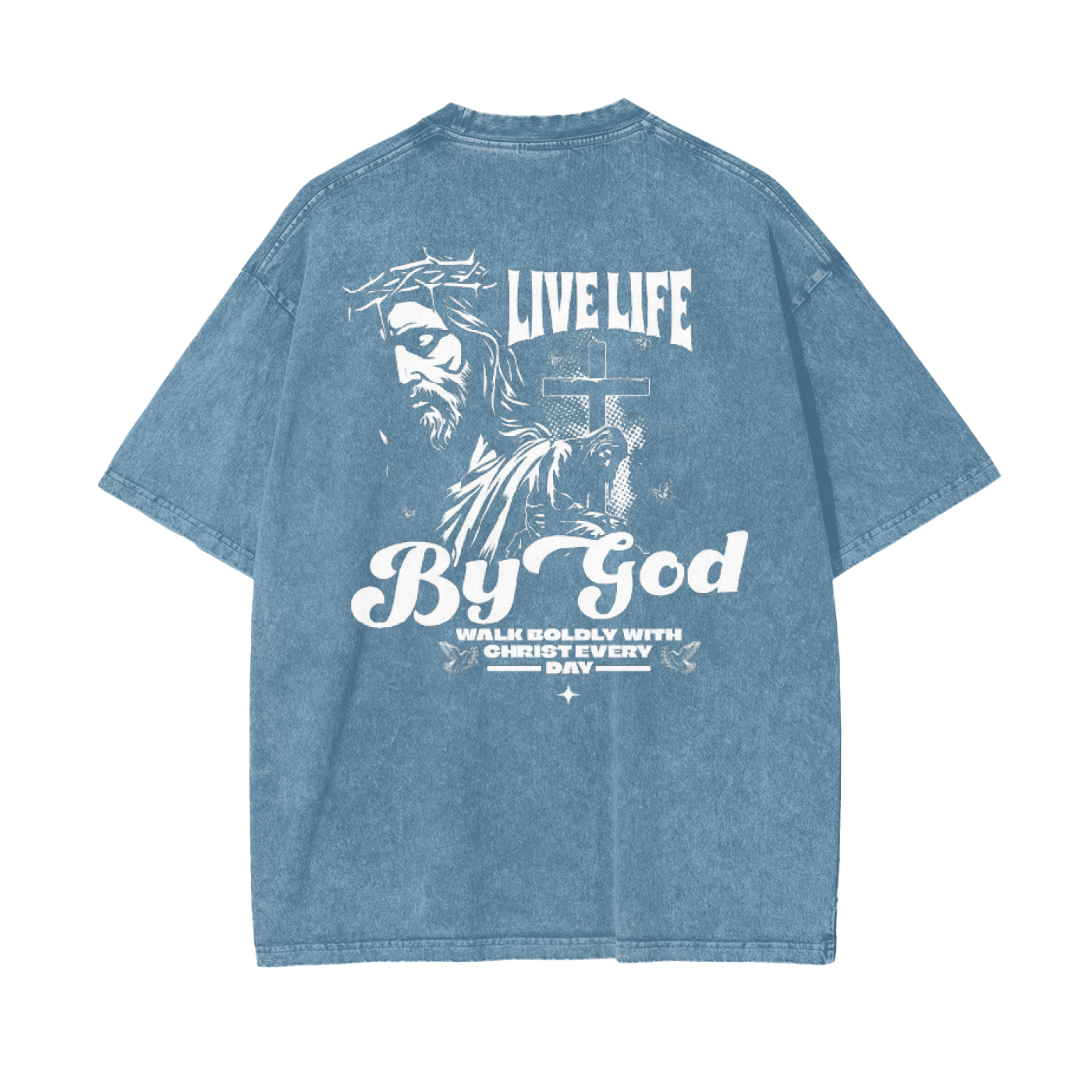 Grizzly "Live Life By God" Washed Shirt