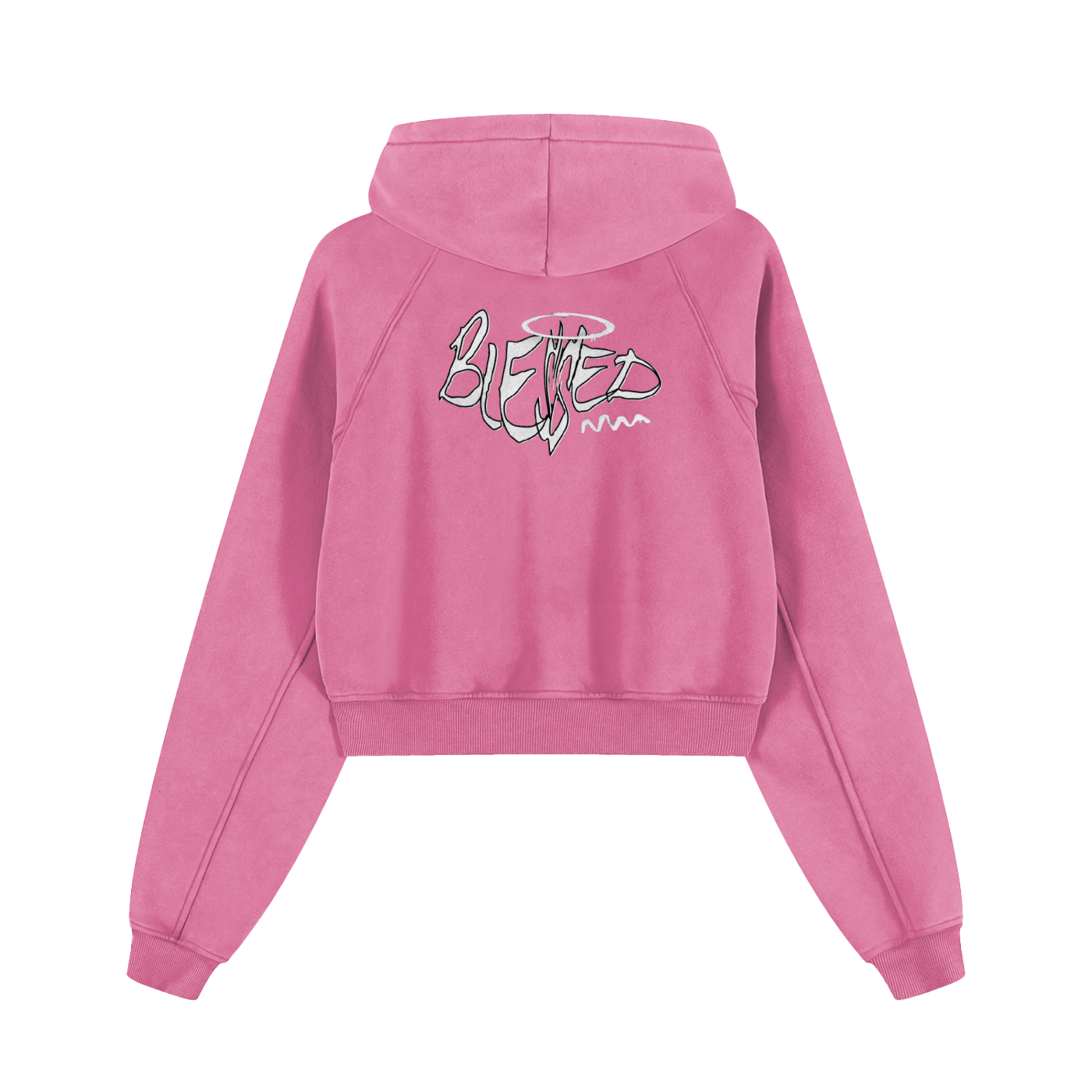 Grizzly "Blessed" Cropped Hoodie